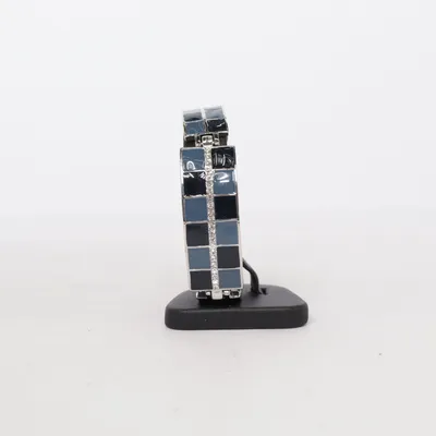 Armband (Blå, Svart, Silverfärgad) Okänd metall