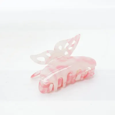 Hårklämma (Rosa, Vit)