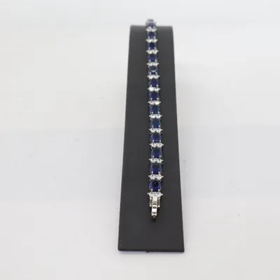 Bracelet (Blue, Silver) Unknown metal