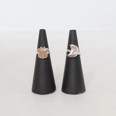 Ring (Zilver, Roze) Onbekend materiaal