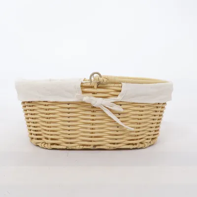 Panier de rangement (Beige, Blanc)