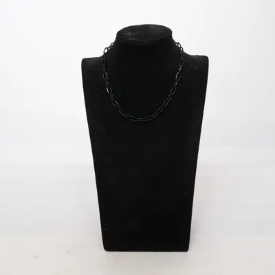 Halsband (Svart) Okänd metall