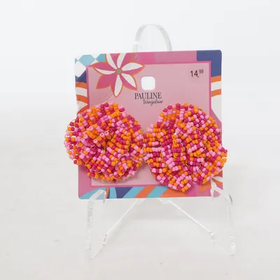 Earrings (Pink, Orange, Multicolored) from Pauline Unknown metal