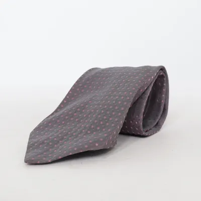 Stropdas (Grijs, Roze) van Greg Hunt Polyester