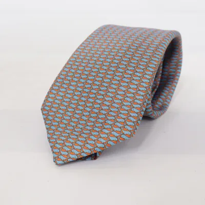 Stropdas (Blauw, Oranje) van TM Lewin Zijde