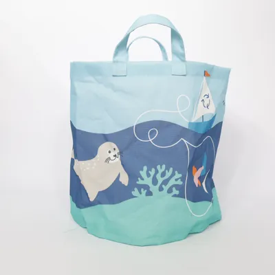 Strandväska (Blå, Flerfärgad) från IKEA Polyester