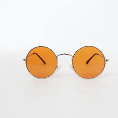 Sonnenbrille (Silber, Orange) von Reclaimed Vintage