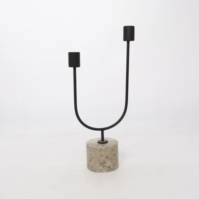 Ljusstake (Grå, Flerfärgad) från Candlesticks