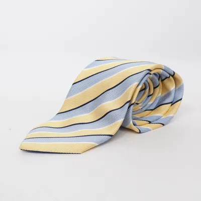 Tie (Yellow, Blue) from Batistini Silk