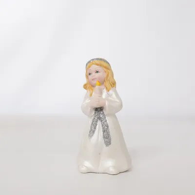 Figurin (Vit, Silverfärgad, Gul)