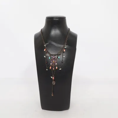 Necklace (Brown, Multicolored) Unknown metal