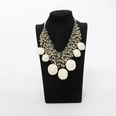 Necklace (Beige, Silver) from By Malene Birger Unknown metal