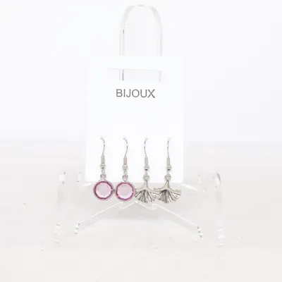 Boucles d'oreilles (Argent, Rose) de Bijoux Métal inconnu