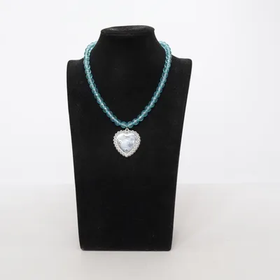 Ketting (Blauw, Zilver) Onbekend materiaal