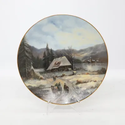 Väggtallrik (Blå, Flerfärgad) från Bavaria Tirschenreuth