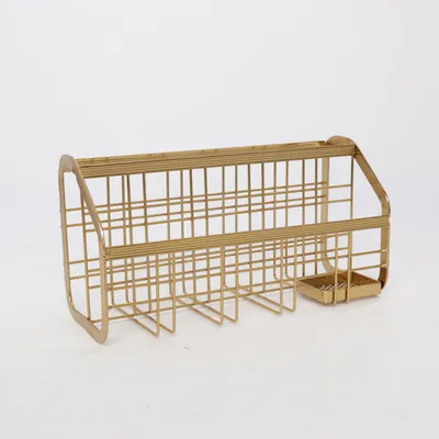 Tidningsställ (Guldfärgad)