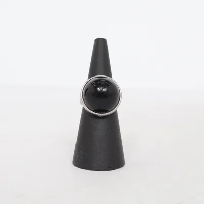 Ring (Svart, Silverfärgad) Rostfritt stål