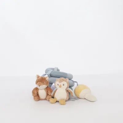 Baby mobiel (Blauw, Bruin, Geel) van Little Dutch