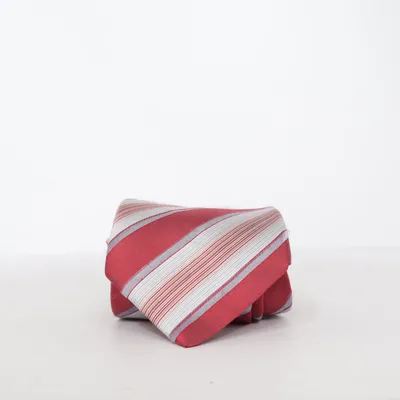 Cravate (Rouge, Gris, Multicolore) de Madison Avenue Soie
