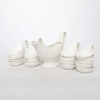 Tableware set (White) from La Porcellana Bianca