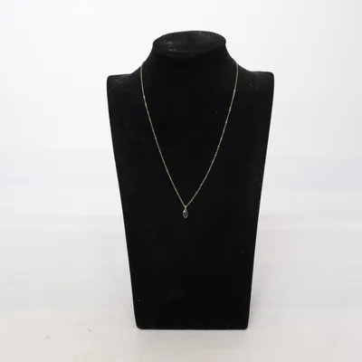 Halsband (Guldfärgad, Svart) Okänd metall