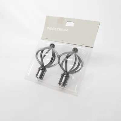 Curtain rod knobs (Black) from IKEA