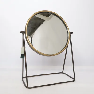 Sminkspegel (Svart, Guldfärgad) från Depot