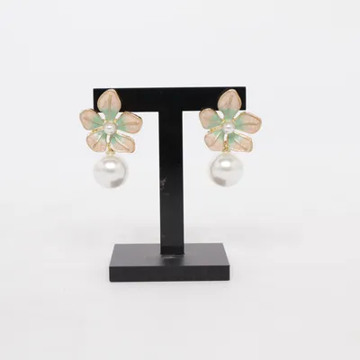 Earrings (Pink, Green, Multicolored) Unknown metal