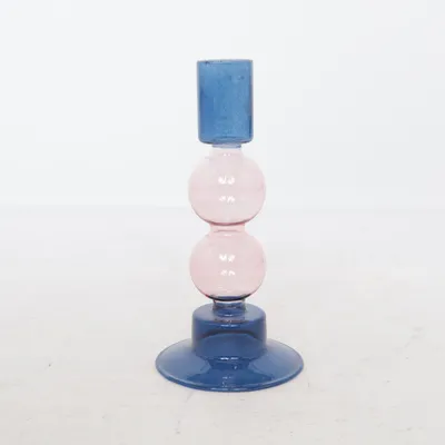 Lysestage (Blå, Pink)