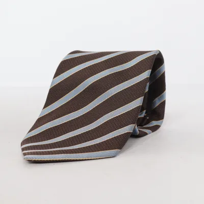Tie (Brown, Blue) from Momentum Silk