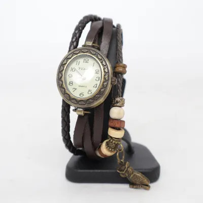 Armbandsur (Brun, Guldfärgad) från Viser