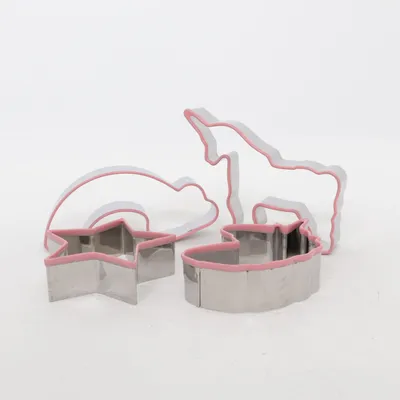 Kakform (Silverfärgad, Rosa)