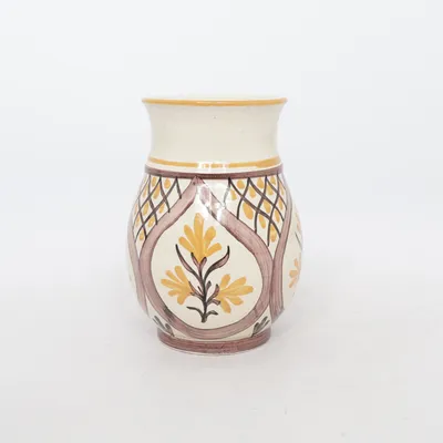 Vase (Beige, Brown, Yellow) from Sweden