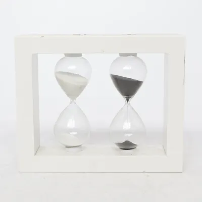 Timglas (Vit, Svart)