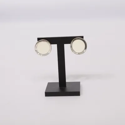 Earrings (Silver, Beige) from Snö of Sweden Unknown metal