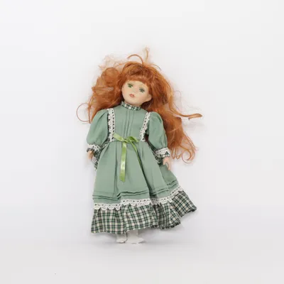 Poupée en porcelaine (Vert, Multicolore)