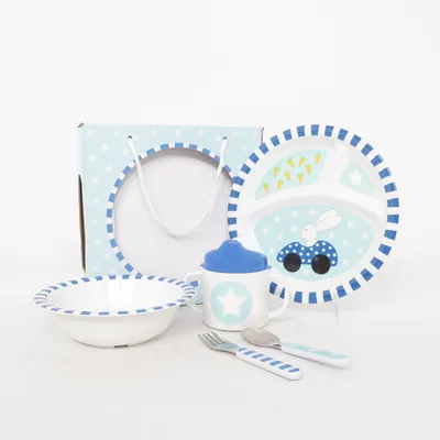 Children's dinner sets (Blue, Multicolored) from JaBaDaBaDo