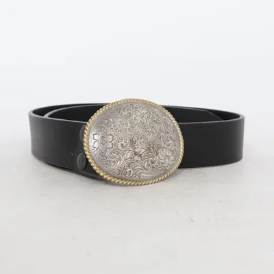 Bälte (Svart, Silverfärgad) från Saddler Skinn
