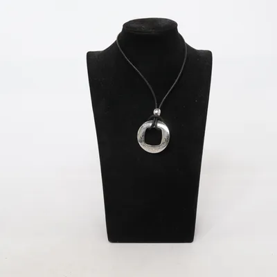 Necklace (Black, Silver) from Astrid & Agnes Unknown metal