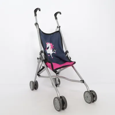 Poussette pour poupée (Bleu, Rose, Gris) de Bayer