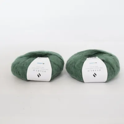 Yarn (Green) from Hobbii Acrylic, Mohair, Nylon