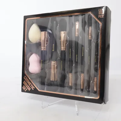 Sminkborste (Svart, Guldfärgad, Rosa)