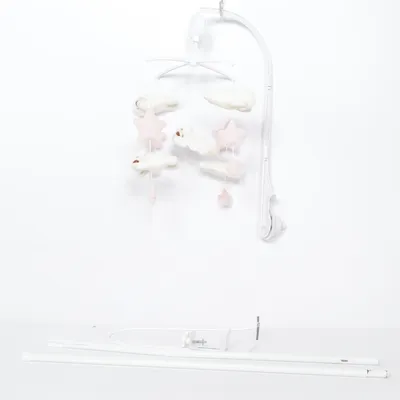 Baby cot mobile (White, Pink) from Alice & Fox