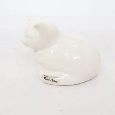 Figurine en porcelaine (Cat) de Rosa Ljung