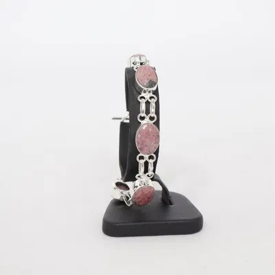 Armband (Zilver, Roze) Onbekend materiaal