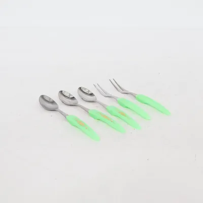 Children's cutlery (Green) from Stainless