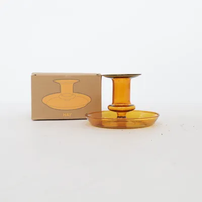 Candle holder (Yellow) from HAY