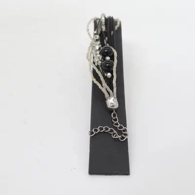 Bracelet (Noir, Argent) de Arium Métal inconnu