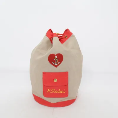 Panier à linge (Beige, Rouge) de Mini Rodini