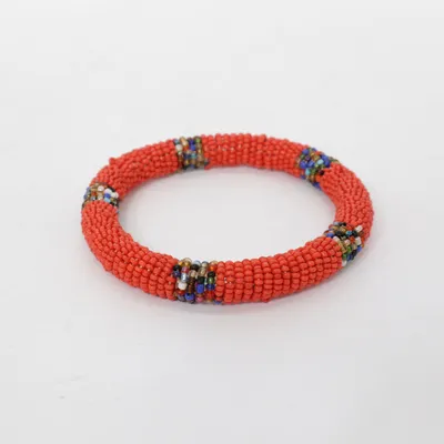 Armband (Röd, Flerfärgad) Okänd metall